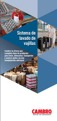 Cambro: Sistema de lavado de vajillas