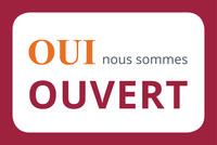 Nous sommes ouvert Nous sommes ouvert