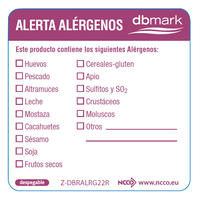 Etiqueta alérgenos