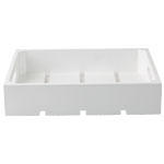 White-painted wooden display crate CRATE12W