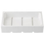 White-painted wooden display crate CRATE13W