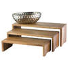 Cascading wooden risers
