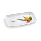Plato rectangular melamina CS 6104 W Vajilla melamina Siciliano